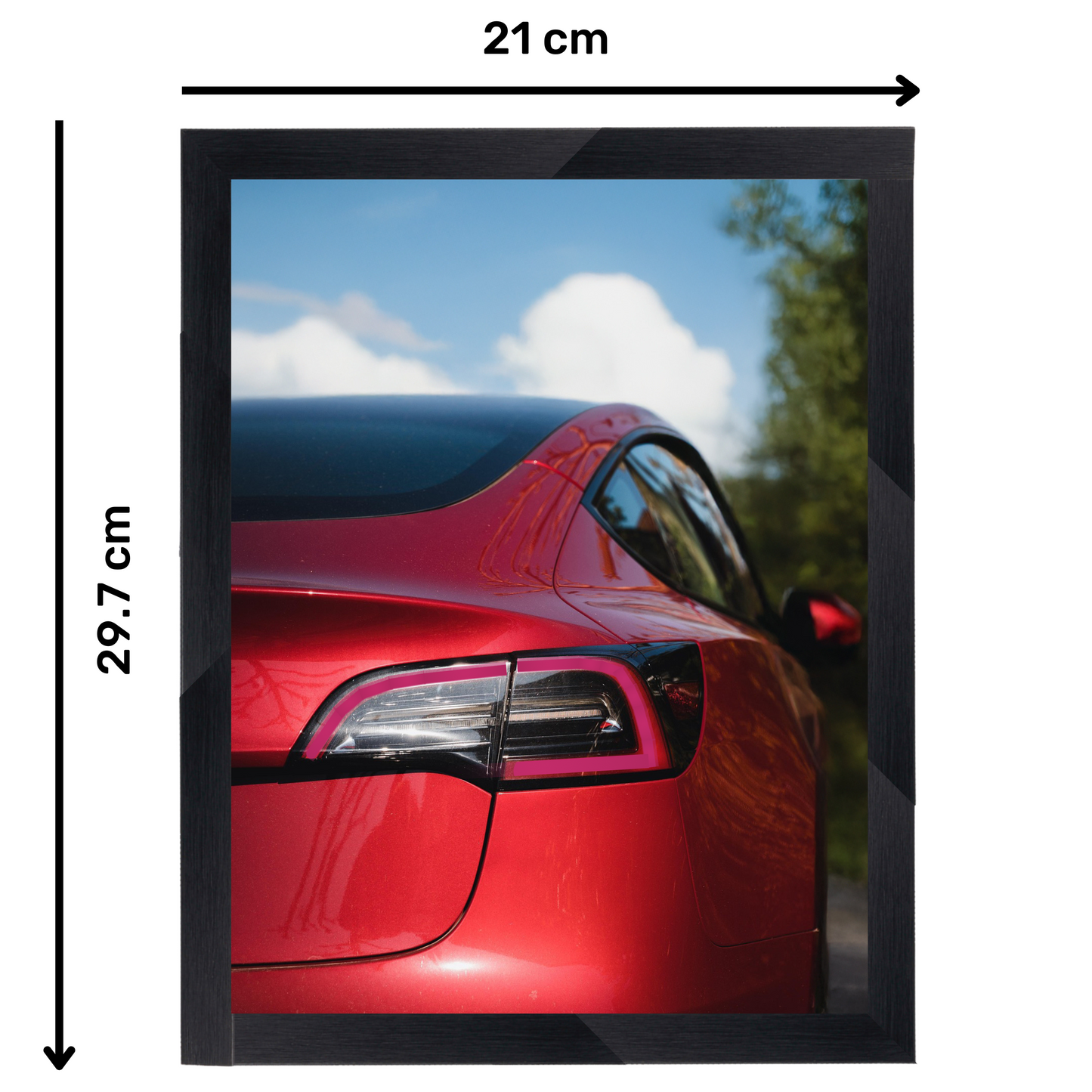 Tablou Iluminat, ELECTRIC CAR - Plexiglas Premium