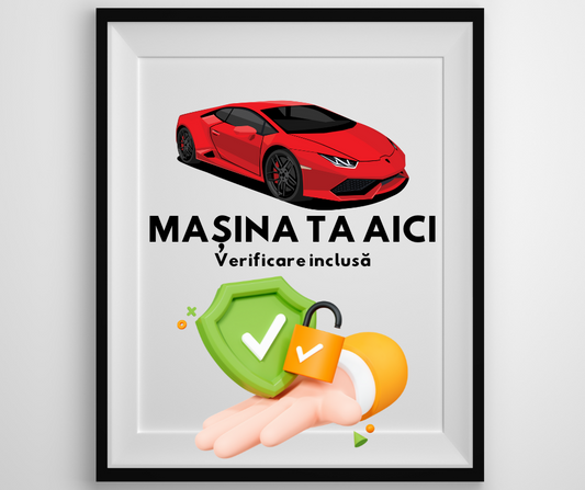 🚗 TABLOU ILUMINAT MAȘINĂ PERSONALIZAT - MASINA TA AICI 🔥